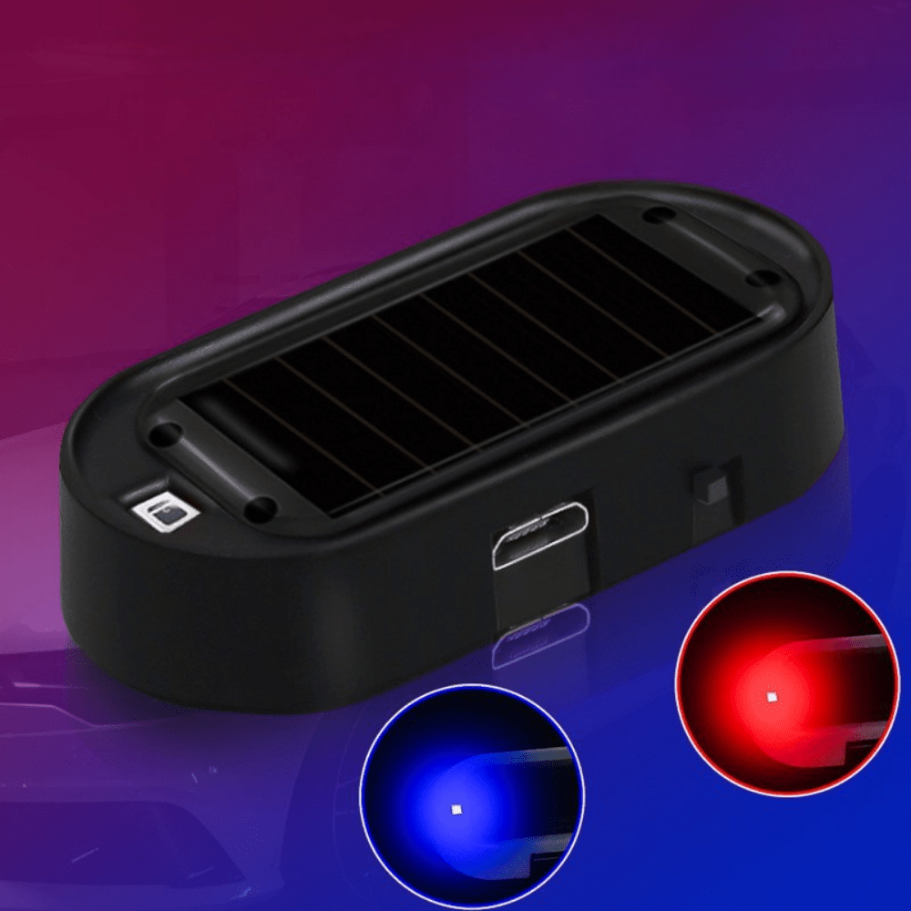 סימולטור מערכת אבטחה לרכב - אור LED מהבהב עם חיישן אוטומטי