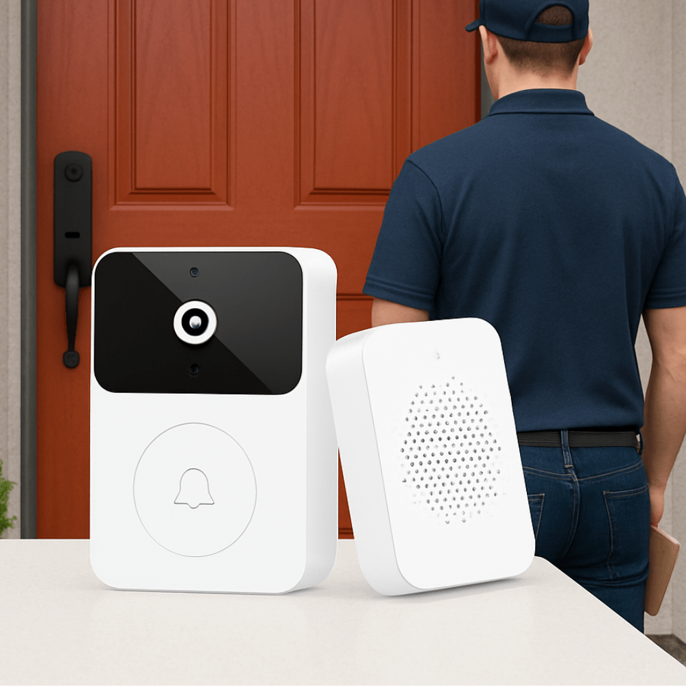 פעמון דלת חכם אלחוטי עם מצלמת אבטחה