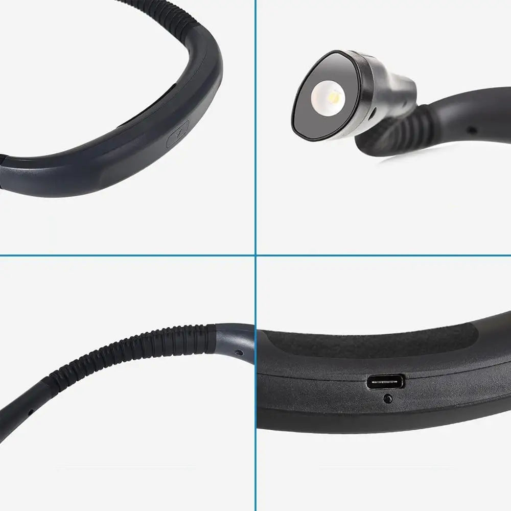 מנורת LED גמישה לצוואר עם תאורה מתכווננת