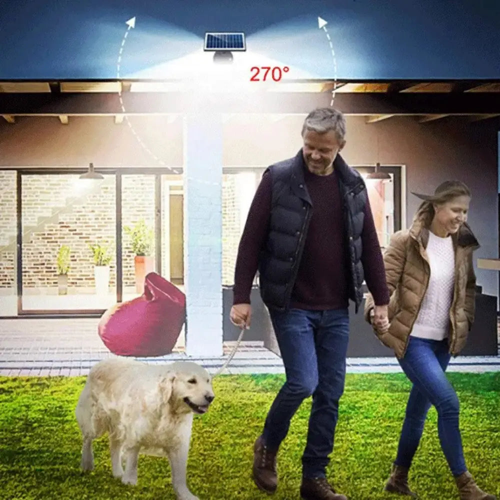 תאורת חוץ סולארית עם חיישן תנועה