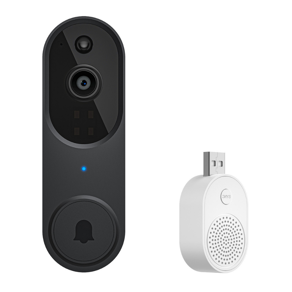 SafeDoorbell - פעמון דלת WiFi עם מצלמת HD דו־כיוונית וראיית לילה