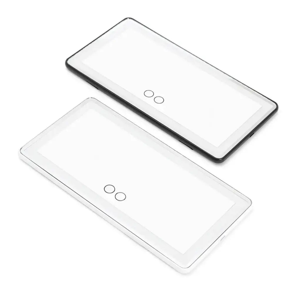 GlamLight Pro - מראת איפור LED נטענת למגן השמש ברכב - לבן