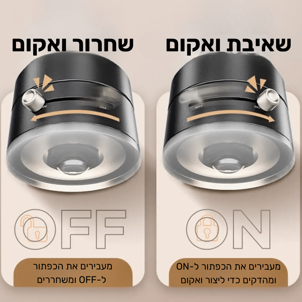 מעמד טלפון מגנטי עם אחיזת ואקום חזקה במיוחד