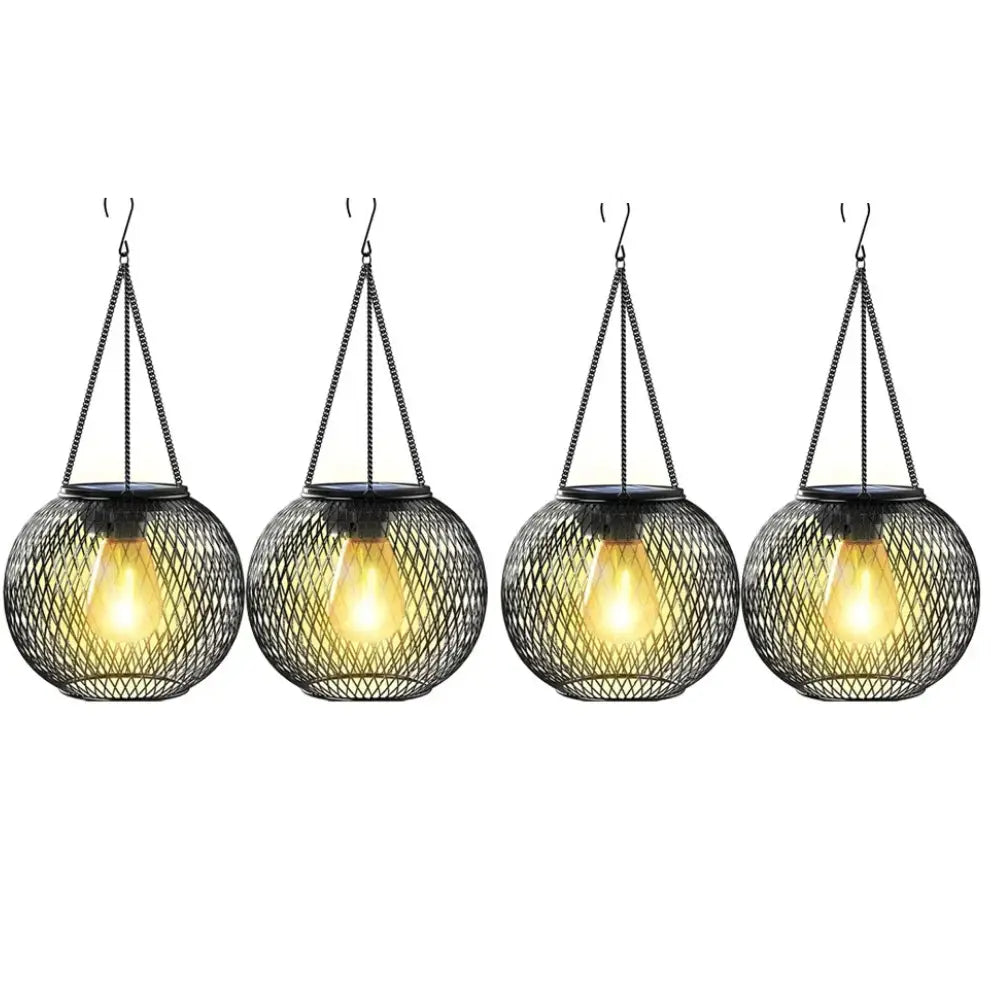 תאורה סולארית דקורטיבית - 4 יחידות (משלוח חינם עד הבית)