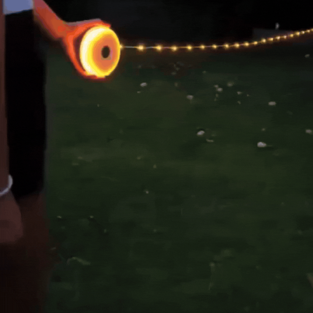 פנס LED נייד עם פס תאורה מובנה