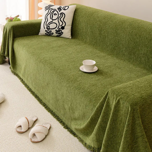 כיסוי ספה עמיד לשריטות ומתאים למכונת הכביסה - ירוק