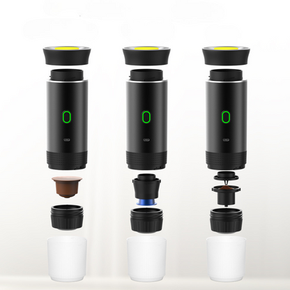 מכונת קפה ניידת עם טעינת USB-C