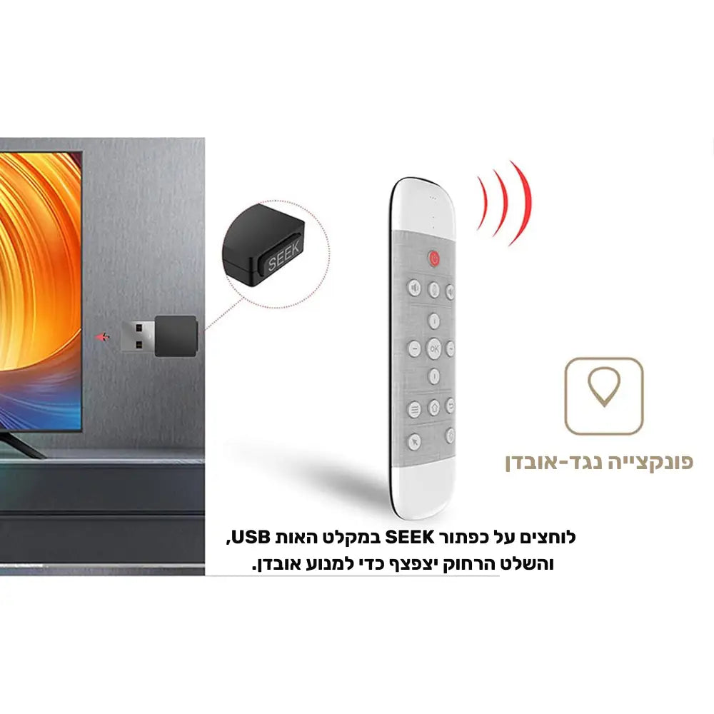 שלט חכם רב-תכליתי לטלוויזיה ומחשב