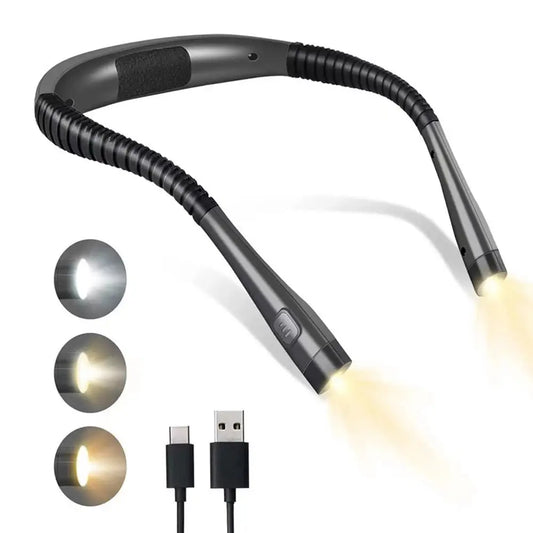 מנורת LED גמישה לצוואר עם תאורה מתכווננת