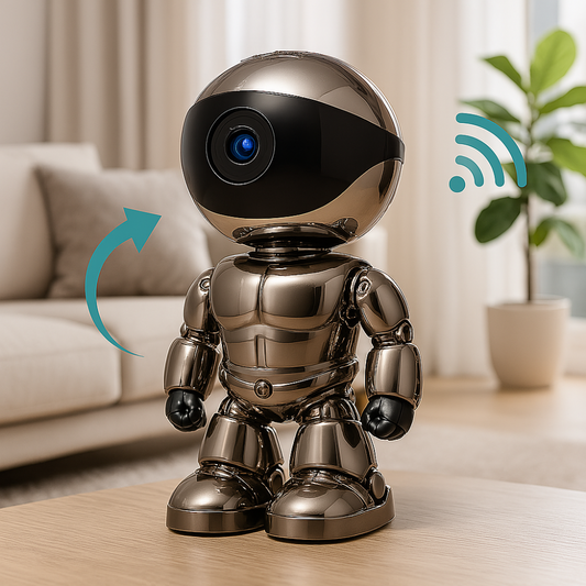 GuardianCam - מצלמת WiFi חכמה עם מיקרופון וזיהוי תנועה