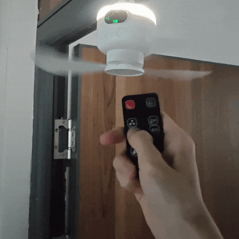 מאוורר נייד נטען עם תאורת LED