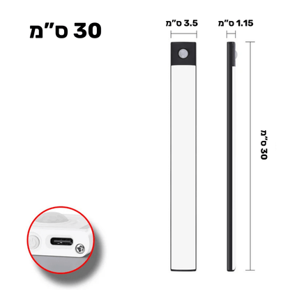 תאורת LED אלחוטית עם חיישן תנועה