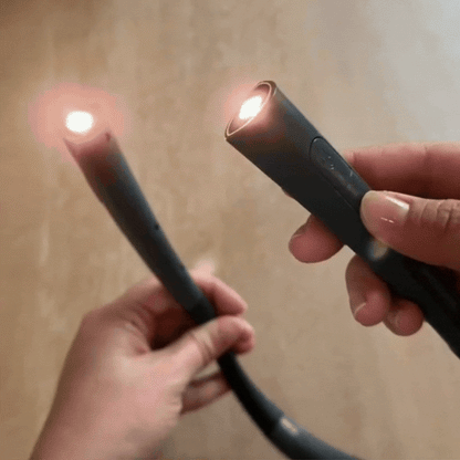 מנורת LED גמישה לצוואר עם תאורה מתכווננת