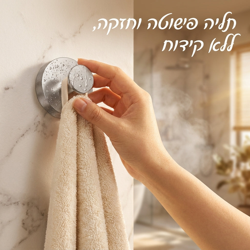StickyHook - וו תלייה בואקום חזק ללא קידוח